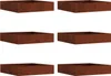 vidaXL Rasenkante 6 stk. 60 x 60 x 13 cm Rostoptik Produktbild-Vorschau 1