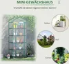 Outsunny Foliengewächshaus Mini-Gewächshaus mit 5 Regale Produktbild-Vorschau 6