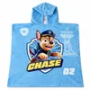 Paw Patrol Chase Marshall Badeponcho Badetuch Poncho Kapuze Produktbild-Vorschau 3