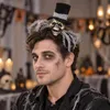 Zombie-​Haarreif mit Totenkopf – Zylinder oder Schleier Produktbild-Vorschau 3
