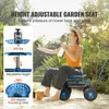 SucceBuy carrello da giardino con ruote, sgabello da Anteprima dell’immagine prodotto 2