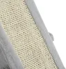 A close-up view of a cat scratching post, showing the texture of the sisal rope and the soft gray fabric border. Produktbild-Vorschau
