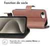 imoshion Luxe Bookcase pour Apple iPhone 17e / 16e - Marron Voir les images du produit 4