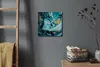 Coloray Uhr auf Leinwand 30x30 cm Wand Uhr Dekoration Produktbild-Vorschau 4