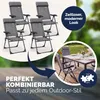 Casaria Set 4 Sedie da Giardino Pieghevoli Regolabili 7 Anteprima dell’immagine prodotto 14