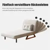 A beige chaise lounge with a pillow, showing adjustable backrest positions. Náhľad obrázku produktu