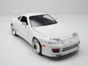 A white toy model of a Toyota Supra car is displayed on a white background. Anteprima dell’immagine prodotto