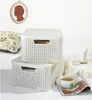 Panier Curver STYLE2 LID M, creme, avec couvercle, 42x29x19 Voir les images du produit 4