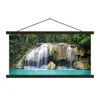 MuchoWow® Textilposter Wasser - Wasserfall - Bäume 120x60 Produktbild-Vorschau 1