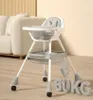 BDW, 3in1 chaise haute bébé, plateau, 78×63×86 cm gris, Voir les images du produit 7