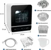 Puluomis Mini lave-vaisselle indépendant, Lave-vaisselle Voir les images du produit 6