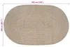 vidaXL Bereichsteppiche Weiß 205 x 305 cm Jute Produktbild-Vorschau 7