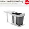 Hailo Inneneimer 1220969 grau 20 L 316 x 226 x 350 mm mit Produktbild-Vorschau 4