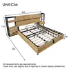 A diagram of a bed with dimensions indicated by lines and numbers. Produktbild-Vorschau