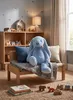 Grande coniglio di peluche con orecchie lunghe, 70 cm – Anteprima dell’immagine prodotto 2