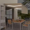 vidaXL Ručně zatahovací markýza s roletou a LED 4x3 m Náhled obrázku produktu 2