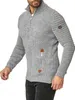 Red Bridge Herren Strickjacke Cardigan mit Stehkragen Basic Produktbild-Vorschau 6