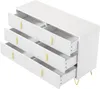 Merax Kommode 120 cm mit 6 Schubladen, Sideboard Stauraum Produktbild-Vorschau 4