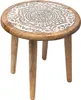 Odkládací stolek Mandala Print Mango Wood - 30x30x31 cm Náhled obrázku produktu 1