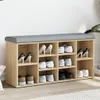 vidaXL Lavice na boty Sonoma dub 102x32x50 cm Materiál na Náhled obrázku produktu 2