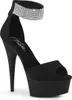 DELIGHT-625 Damen Sandale von Pleaser, Schwarz  , EU 40, US Produktbild-Vorschau 1