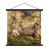 MuchoWow® Textilposter Leopard - Wald - Tier 90x90 cm mit Produktbild-Vorschau 1