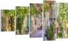Bild auf Leinwand - Leinwandbild - Straße dekoration blumen Produktbild-Vorschau 1