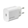 A white 4smarts USB-C charger with a USB-C port and European plug prongs. Náhľad obrázku produktu