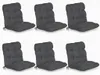 Beautissu 6er Set Niedriglehner Auflagen Set Flair NL, Produktbild-Vorschau 1