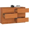 Kommode AKORD K120 Erle 120 cm 6 Schubladen B120 x H77 x Produktbild-Vorschau 2