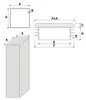 LogistSystem 1 pezzo Tubi quadrati - 40x40 mm - Tappi Anteprima dell’immagine prodotto 4