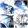 Bilder auf glas - Hund Regenschirm Regen Wetter - 120x50cm Produktbild-Vorschau 8