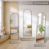 Miroir intégral, 150 x 40 cm, miroir noir sur pied avec Voir les images du produit 9