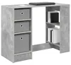 vidaXL Schreibtisch Betongrau 100 x 40 x 75 cm Produktbild-Vorschau 3