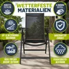 tillvex Gartenstuhl Schwarz klappbar aus Aluminium | Produktbild-Vorschau 8