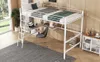 Ergonomisches Metall-Hochbett mit L-Schreibtisch und Regal Produktbild-Vorschau 6