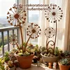 Gartenstecker Set mit Rostdeko Pusteblume, Wetterfeste Produktbild-Vorschau 5