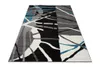 Teppich Wohnzimmer Schlafzimmer Kurzflor Modern Design Grau Produktbild-Vorschau 6