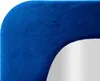 A close-up view of a blue velvet frame. Podgląd zdjęcia produktu