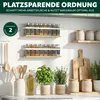 Zestaw 2 półek na przyprawy eluno z bambusowym dnem, Podgląd zdjęcia produktu 2