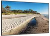 Wallario Wandbild Einsamer Strand am Meer - Blauer Himmel, Produktbild-Vorschau 2