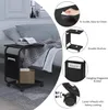 A bedside table with storage next to a bed, with close-up feature callouts. Náhľad obrázku produktu