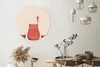 MuchoWow® Rundes Wandbild - Runde Bilder Frau - Wein - Produktbild-Vorschau 2