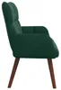 vidaXL 2-Sitzer Sofa Dunkelgrün 115 x 61 x 87 cm Samt (V) Produktbild-Vorschau 5