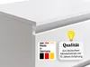 Kommode mit 4 Schubladen 80x100 cm Kommode weiß schmal Holz Produktbild-Vorschau 3
