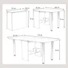 Klappbarer Tisch- Esstisch 170 x 81 x73 cm - Klapptisch - Produktbild-Vorschau 7
