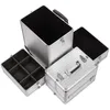 Kosmetikkoffer auf Rollen Aluminium Silber 70L Make-up Produktbild-Vorschau 3