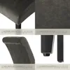 Collage of close-up shots and detail images of a chair, with accompanying German text descriptions. Náhled obrázku produktu