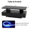 Puluomis Table basse avec tiroir, barre lumineuse RGB avec Voir les images du produit 3