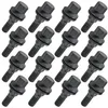 16x bullone ruota a collare piatto nero, M12x1,25, Anteprima dell’immagine prodotto 1